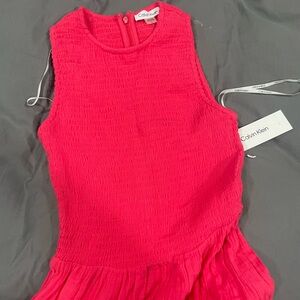 Calvin Klein Fuchsia Textured Dress